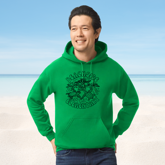 Adult Green Beachside Hoodie