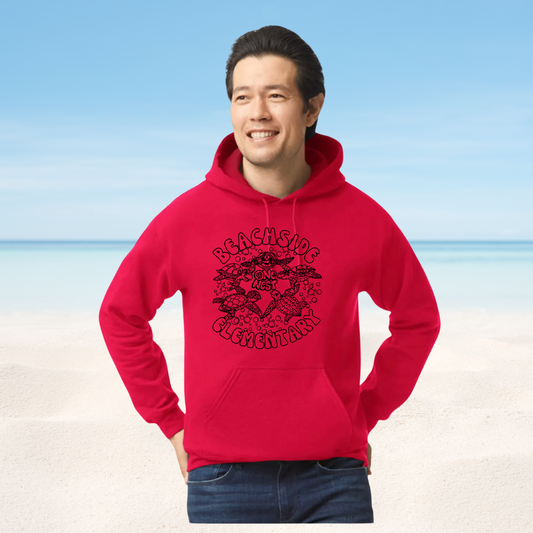 Adult Red Beachside Hoodie