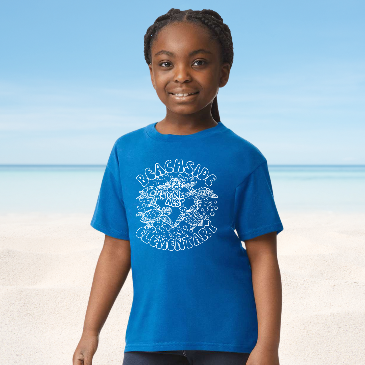 Youth Blue Beachside T Shirt