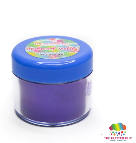 The Glitter Guy Metallic Series Mica Powder 5g Jar Iridescent Violet