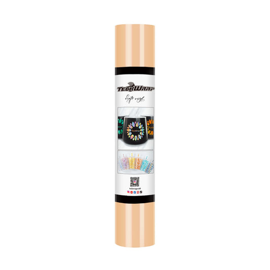 TeckWrap 001G Series 5ft Craft Vinyl Glossy Apricot