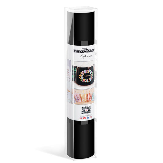 TeckWrap Adhesive Craft Vinyl Roll 13"x5ft Matte Ink Black