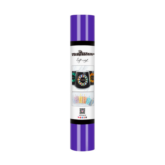 TeckWrap 001G Series 5ft Craft Vinyl Glossy Brilliant Purple