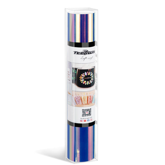 TeckWrap Adhesive Craft Vinyl Roll 13"x5ft Opal Hyacinth Blue