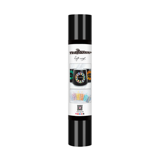 TeckWrap 001G Series 5ft Craft Vinyl Glossy Ink Black