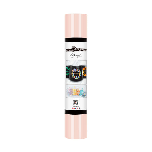 TeckWrap 001G Series 5ft Craft Vinyl Glossy Pastel Pink