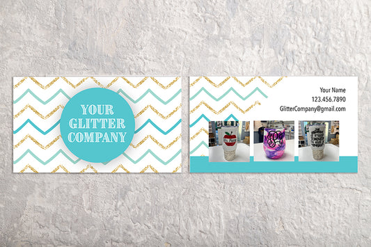 Glitter Showcase Business Card